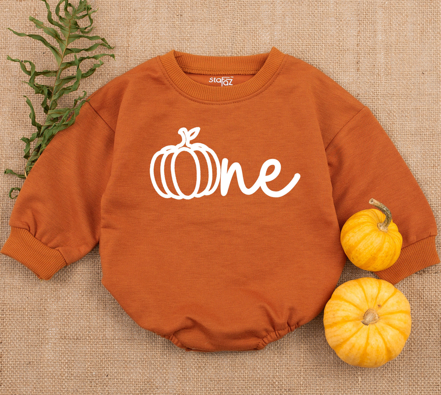 Burnt Orange Pumpkin First Birthday Outfit for Baby Girl Cozy Romper Fall Celebration Clothes Little Pumpkin Party