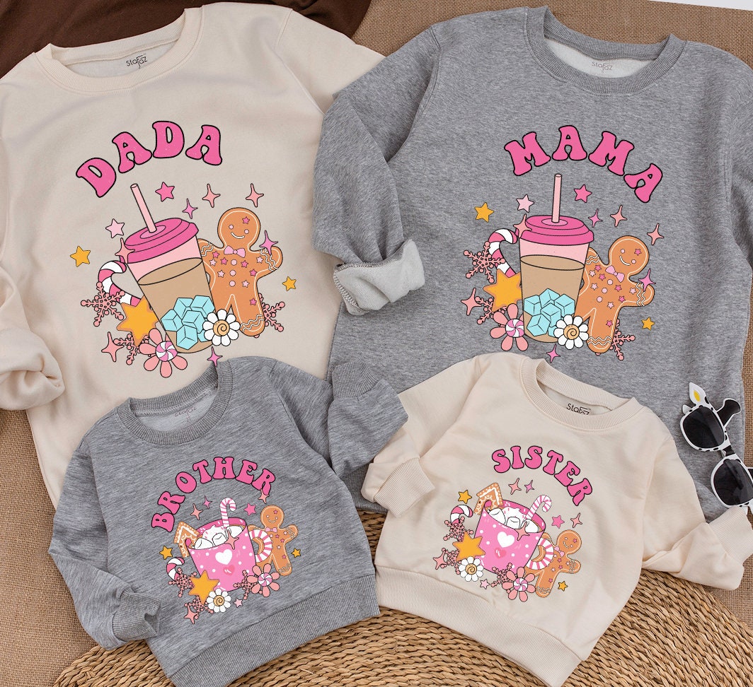 Mama and Mini Matching Christmas Sweatshirt Cozy Winter Family Outfits Perfect Mommy and Me Holiday Gift