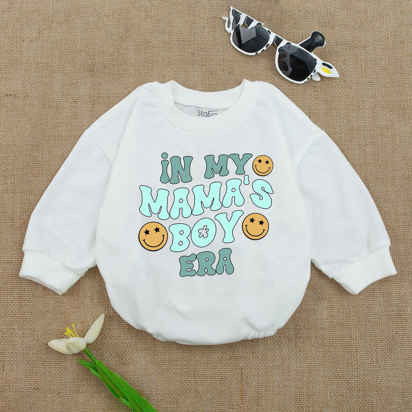 My Mama's Boy Era Romper Sweet Baby Boy Outfit Gift for Newborn Infant Soft Cotton Comfortable Daywear Celebrating Mom's Love