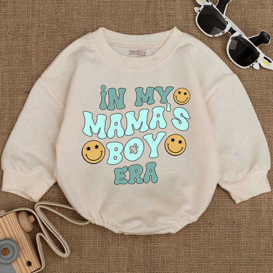 My Mama's Boy Era Baby Romper Bodysuit is an Adorable Newborn Infant Outfit for Little Boys a Perfect Shower Gift and Coming Home Outfit