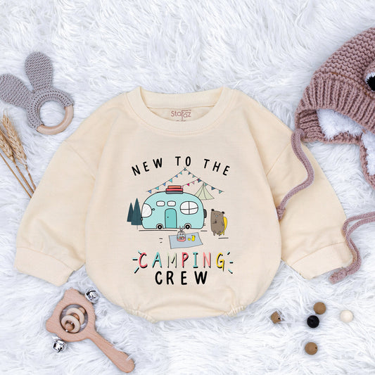 Camping Buddy Pregnancy Announcement Romper, Little Adventurer Bodysuit, Cute One Happy Camper Outfit, Woodland Baby Reveal, Hiking Clothes, Camping Gift