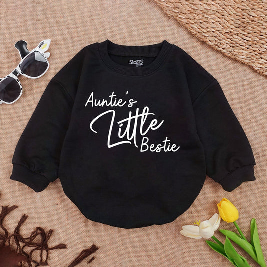Auntie's Bestie Baby Romper Newborn Gift from Auntie Custom Baby Clothes for Newborns, Baby Girl or Boy, Baby Shower Gift