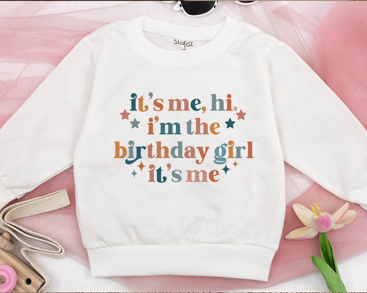 It's Me Hi I'm The Birthday Girl Retro Teal Rust Brown Star Plus Shirt Toddler Baby Newborn Outfit