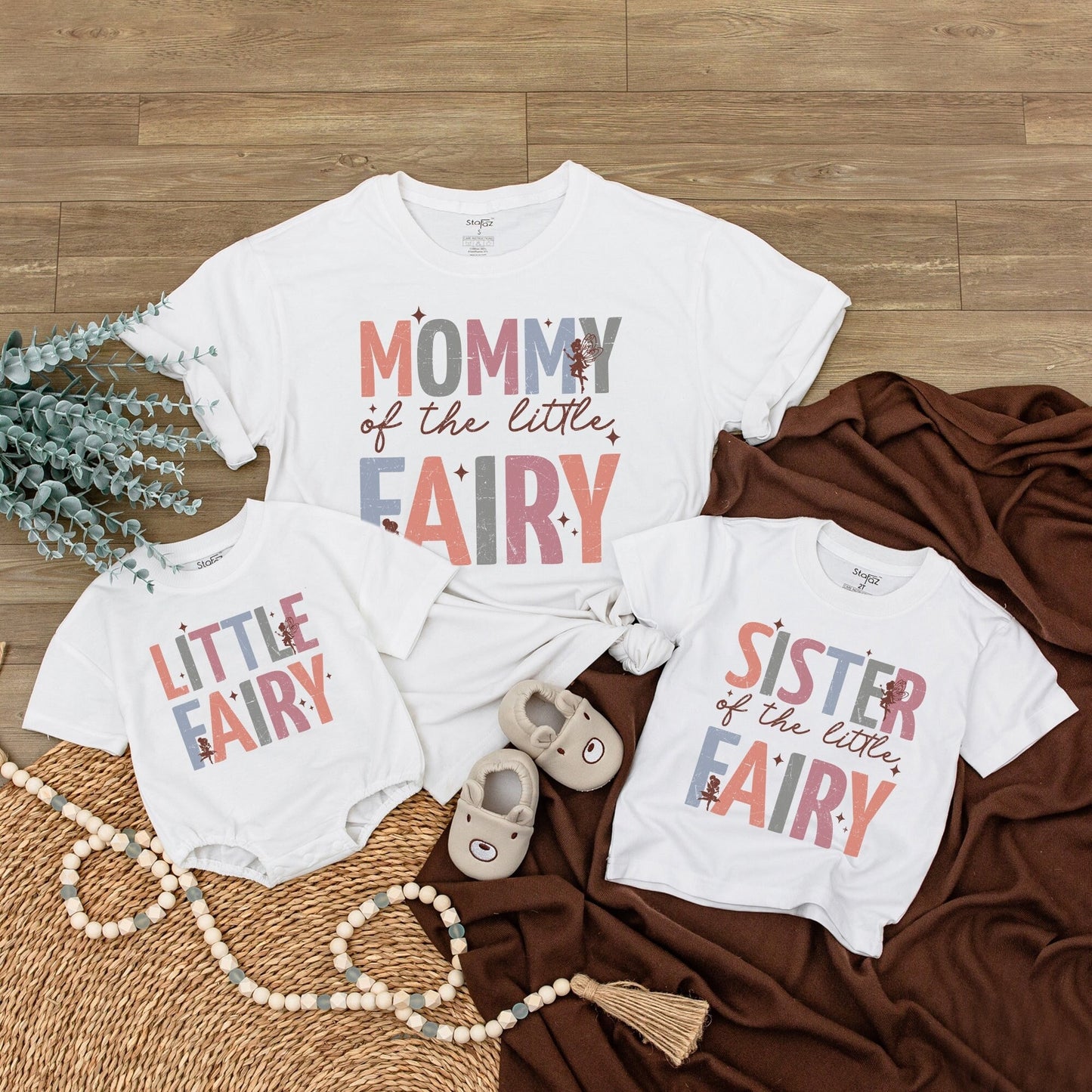 Fairy Birthday Matching Family Shirts Magical Party Outfit Mommy and Me Tees Custom Family Birthday Clothes, Enchanted Celebration Gifts Cotton Soft