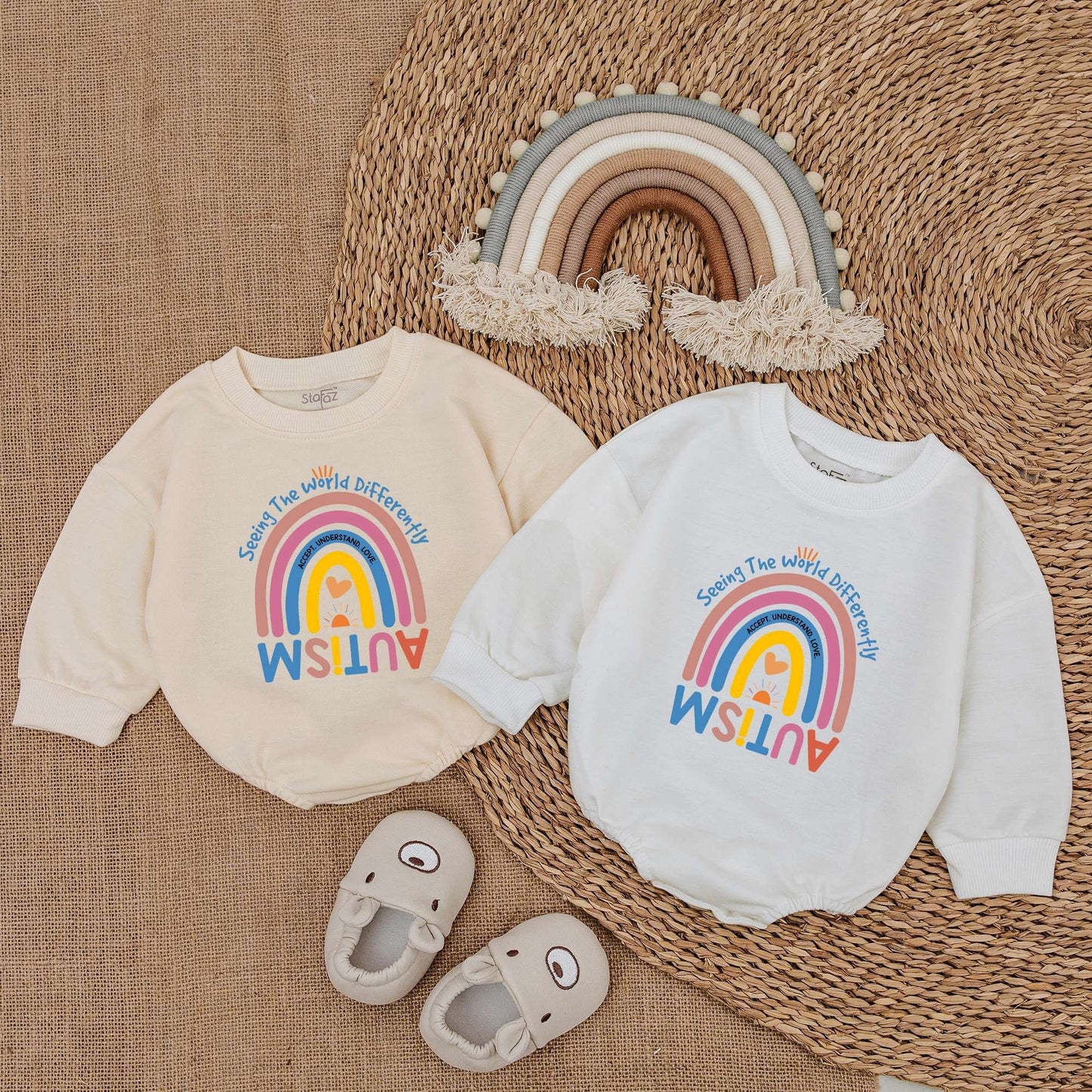 Baby Bubble Romper Bodysuit for Newborns Autistic Pride Infant Outfit supporting Autism Acceptance and Awareness comfortable baby gift