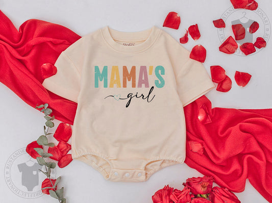 Girl Mama & Mama's Girl Matching Set Cute Baby Romper Toddler Tee Playful Family Outfit Colorful Mother's Day Gift Casual Summer Style 134