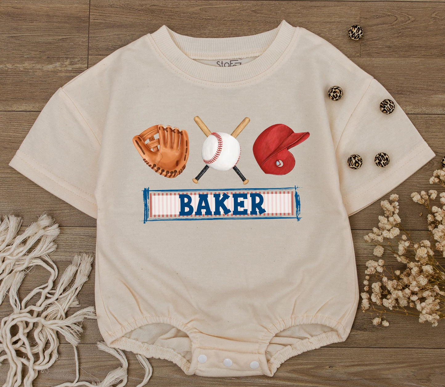Custom Retro Baseball Game Day Bodysuit Girls Baseball Outfit Baby One Piece Football Romper Perfect for Game Day Celebrations