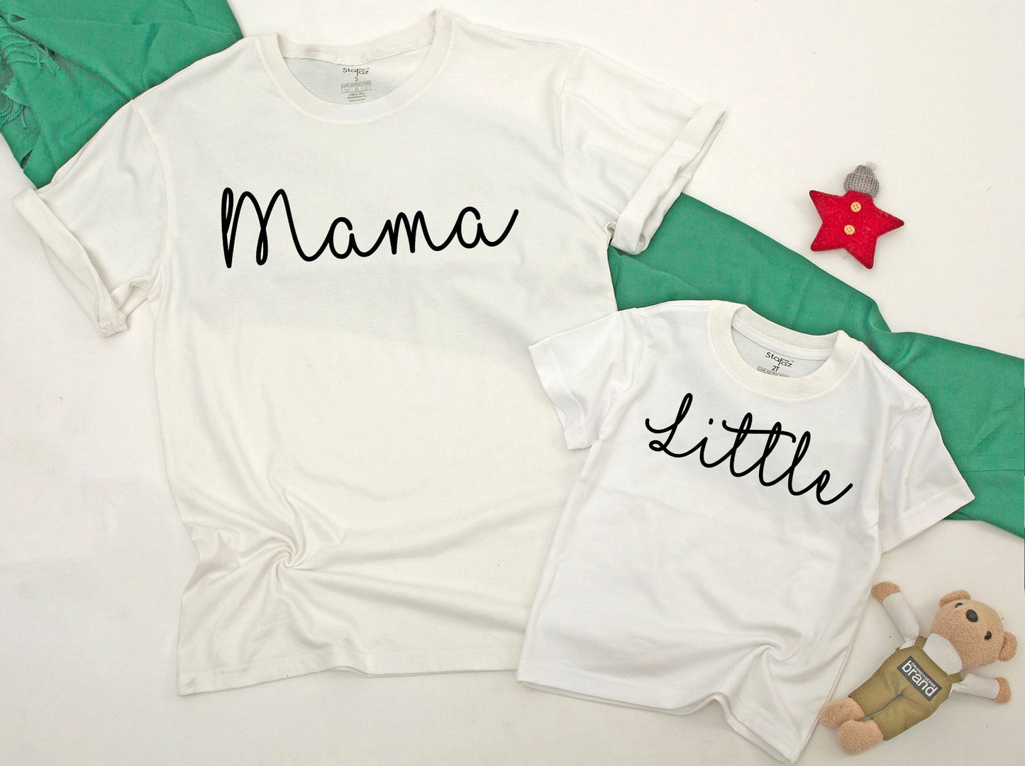 Big Middle Little Sibling Shirts Matching Family Tees for Daddy Mama Announcement Baby Romper Toddler Outfit Biggest