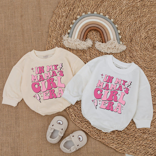 My Mama's Girl Era Romper Baby Girl Outfit Mommy & Me Bodysuit, Baby Girl Gift for Mother's Day, Soft Cotton Coming Home Outfit