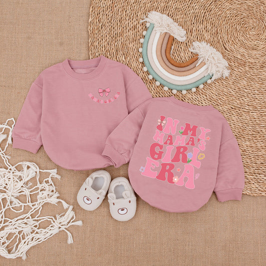 My Mama's Girl Era Romper Baby Girl Outfit Soft Cotton Cute Mama's Girl Shirt Comfort First Birthday Gift Special Occasion