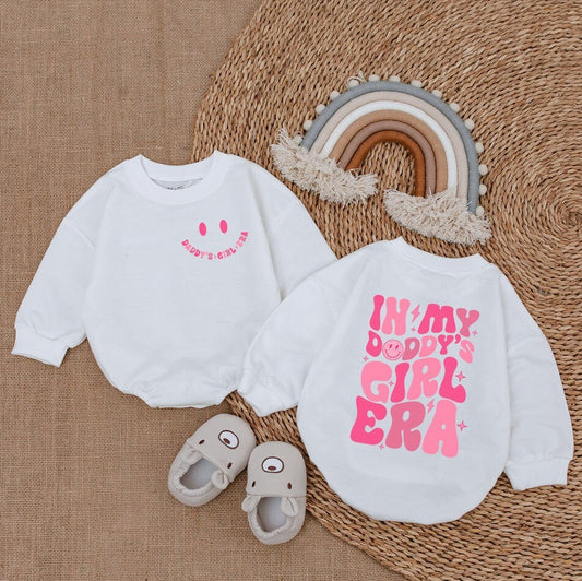 My Daddy's Girl Era Romper adorable baby bodysuit perfect matching daddy and me outfit cute infant girl clothes comfortable soft cotton gift for new baby girl