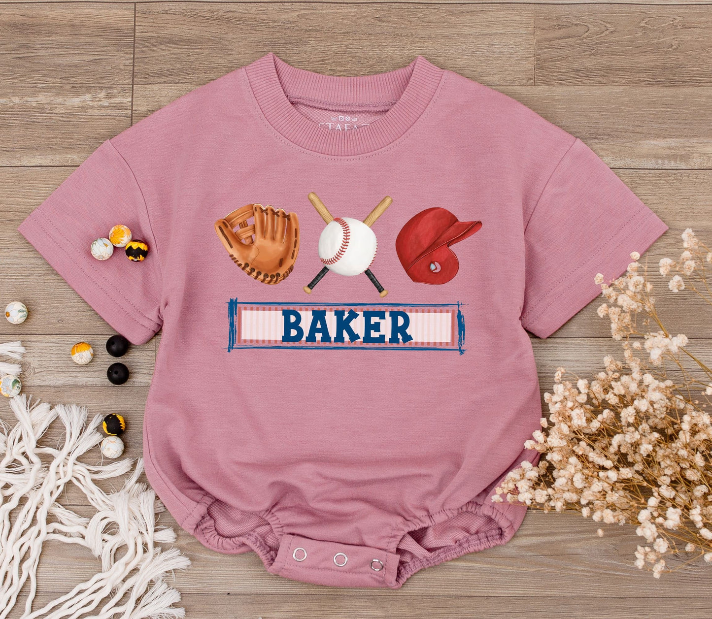 Custom Retro Baseball Game Day Bodysuit Girls Baseball Outfit Baby One Piece Football Romper Perfect for Game Day Celebrations