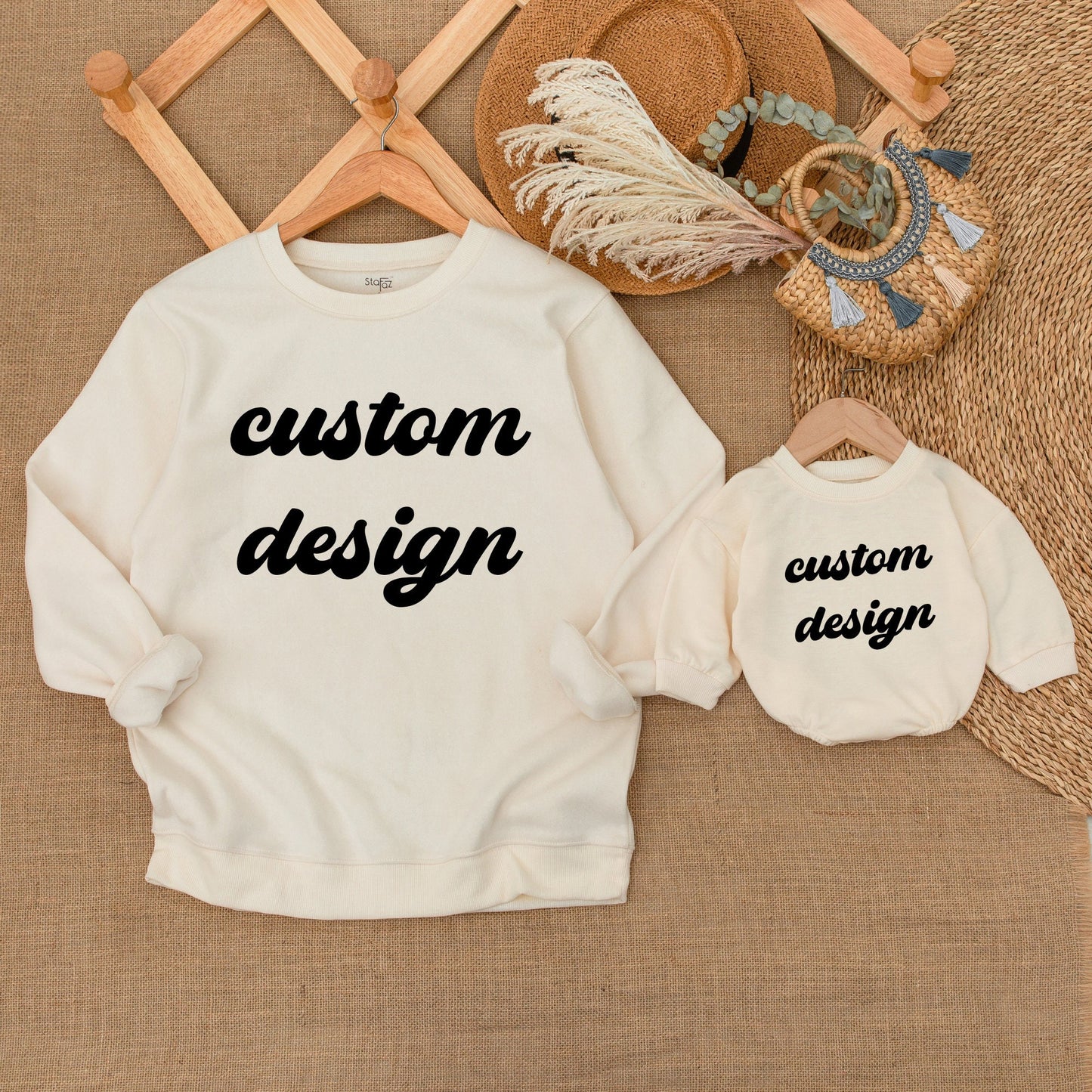Custom Design Mommy & Me Outfits, Dad & Son Matching Sets, Baby Bodysuit & Romper, Cute Baby Clothes, Family Gifts