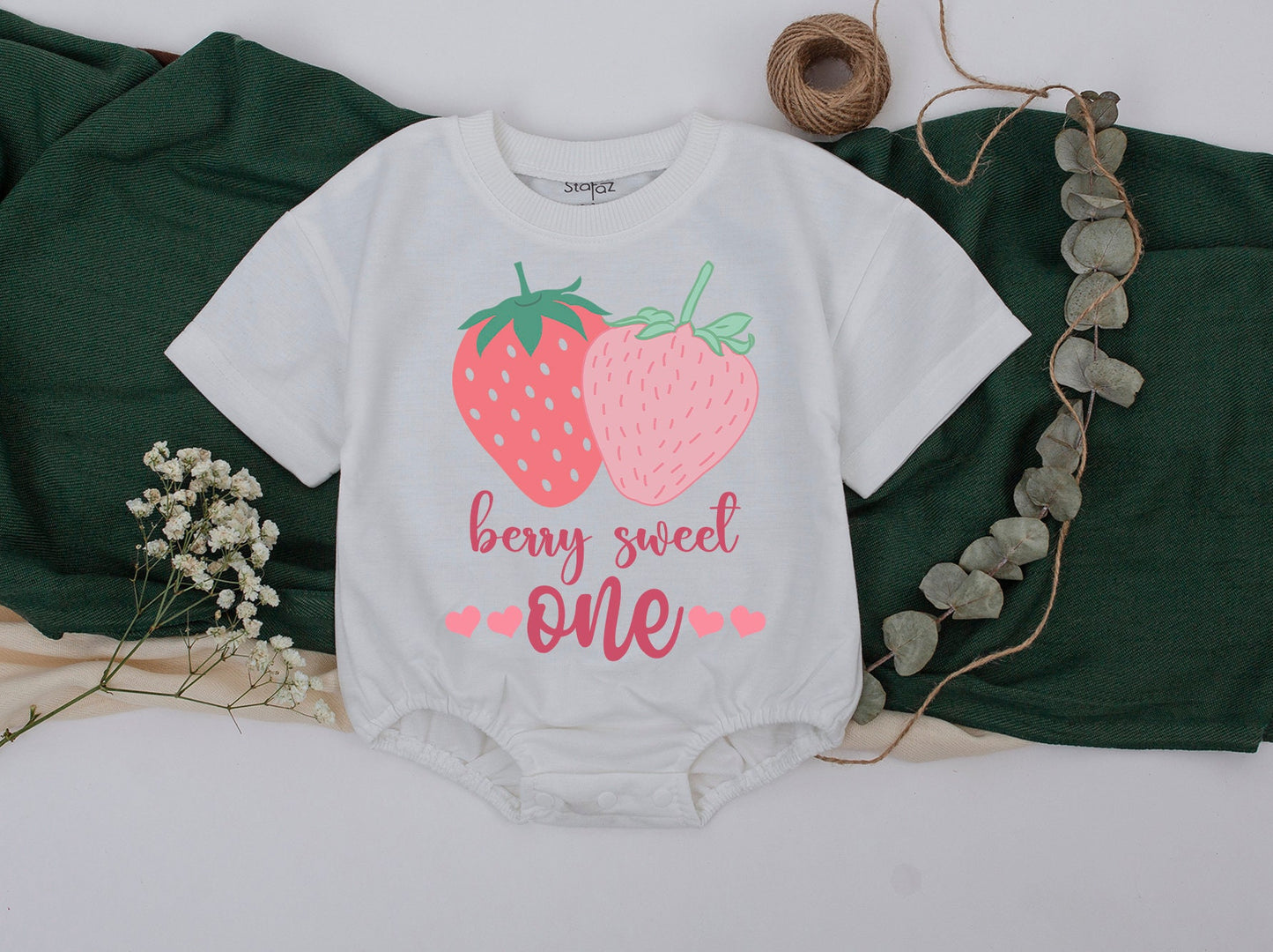 Berry Sweet One Family Matching 1st Birthday Shirts Strawberry Outfit for Mama, Daddy, Sister Cute First Birthday Party Theme, 130-140 characters