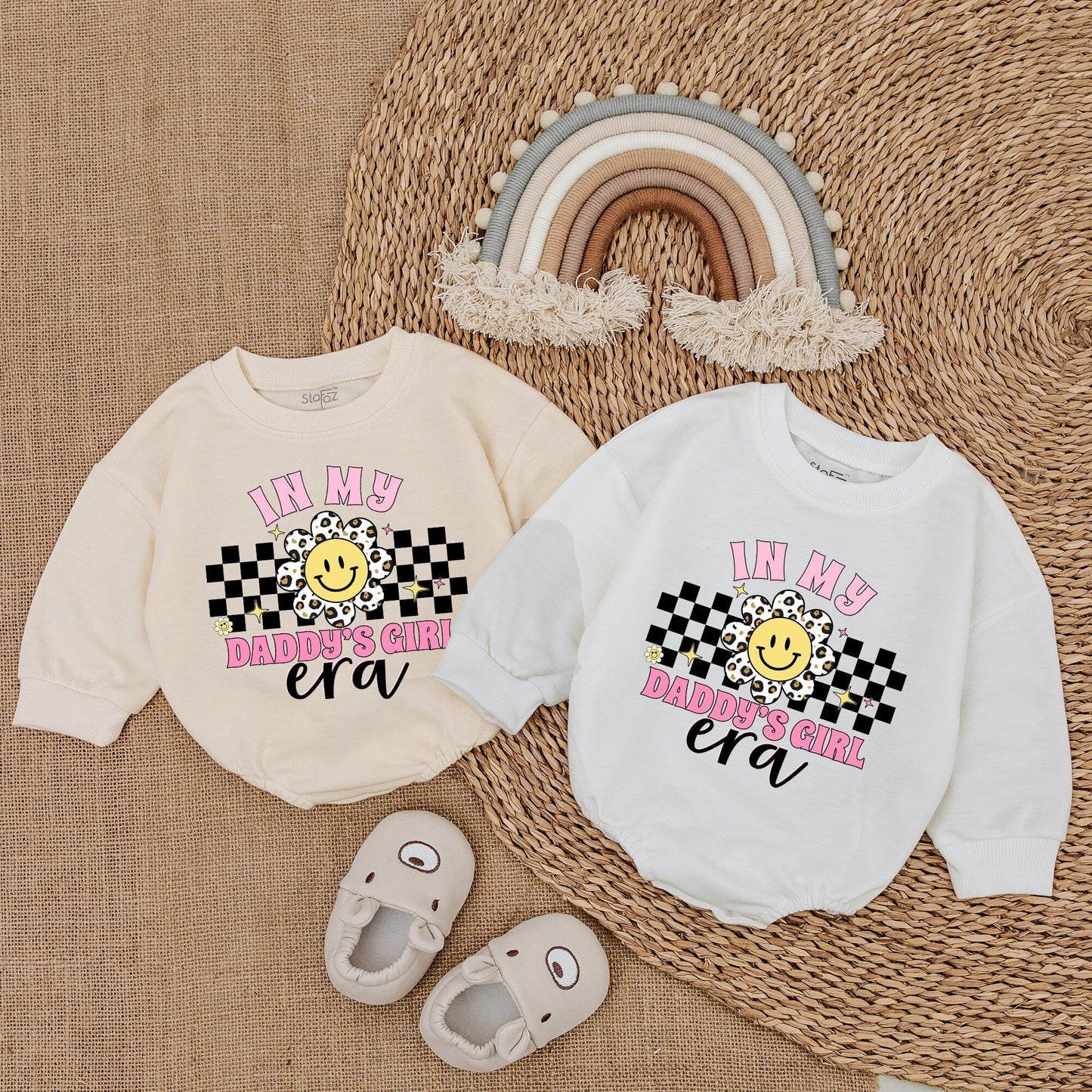 My Daddy's Girl Era Baby Romper Daddy and Me Bodysuit Outfit Cute Infant Girl Clothes Gift Comfortable Soft Cotton Baby Shower