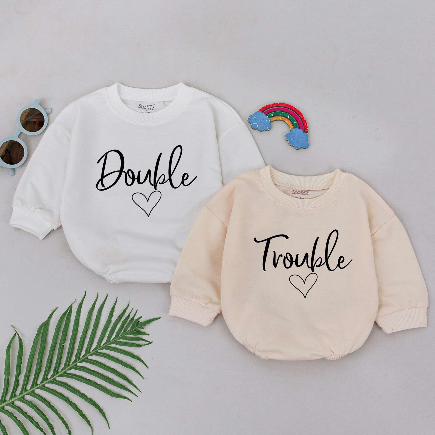 Twin Romper Set: Best Friends Bodysuit for Newborns and Baby Gifts