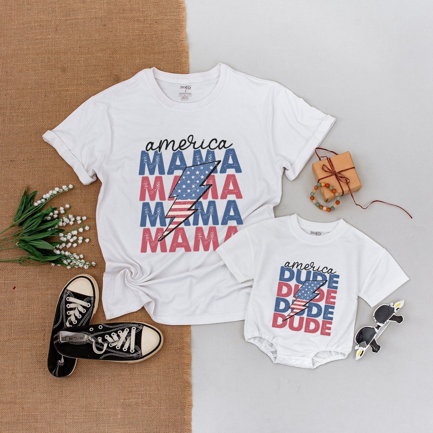 Patriotic Family Shirts: American Spirit, Matching 4th of July Outfits