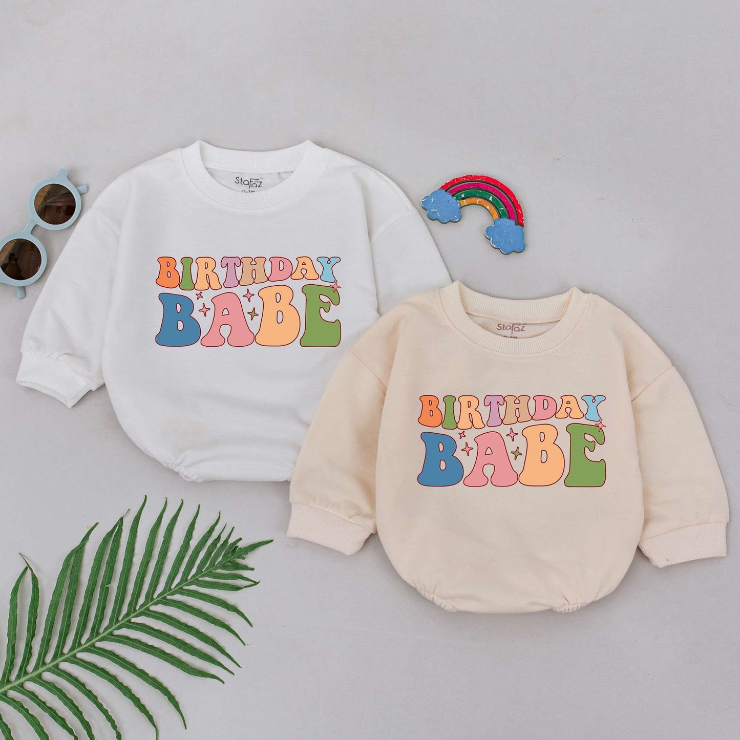 First Birthday Baby Girl Outfit – Custom Name Romper Gift Set