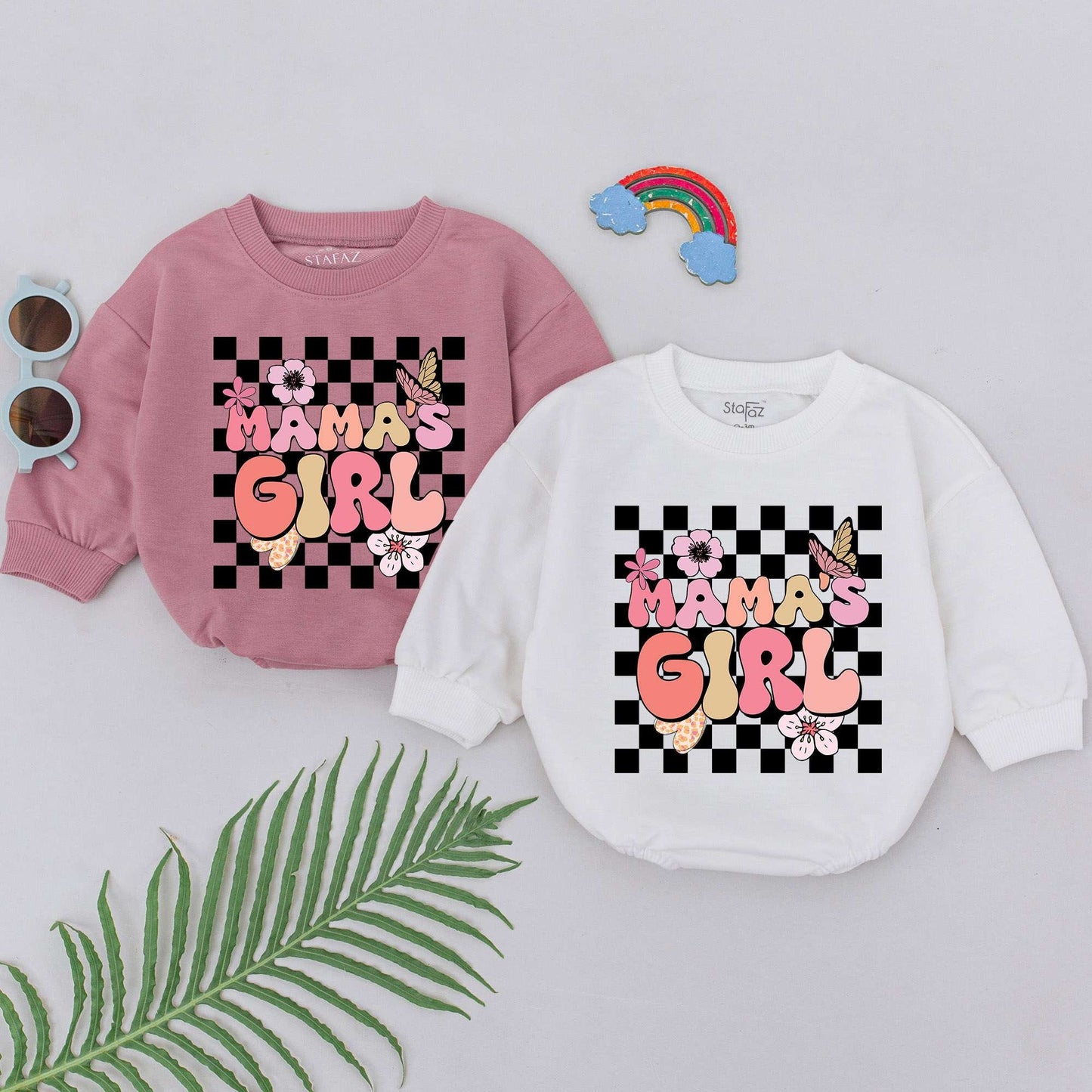 Mama's Girl Romper: Retro Baby Outfit, Perfect Mother’s Day Gift