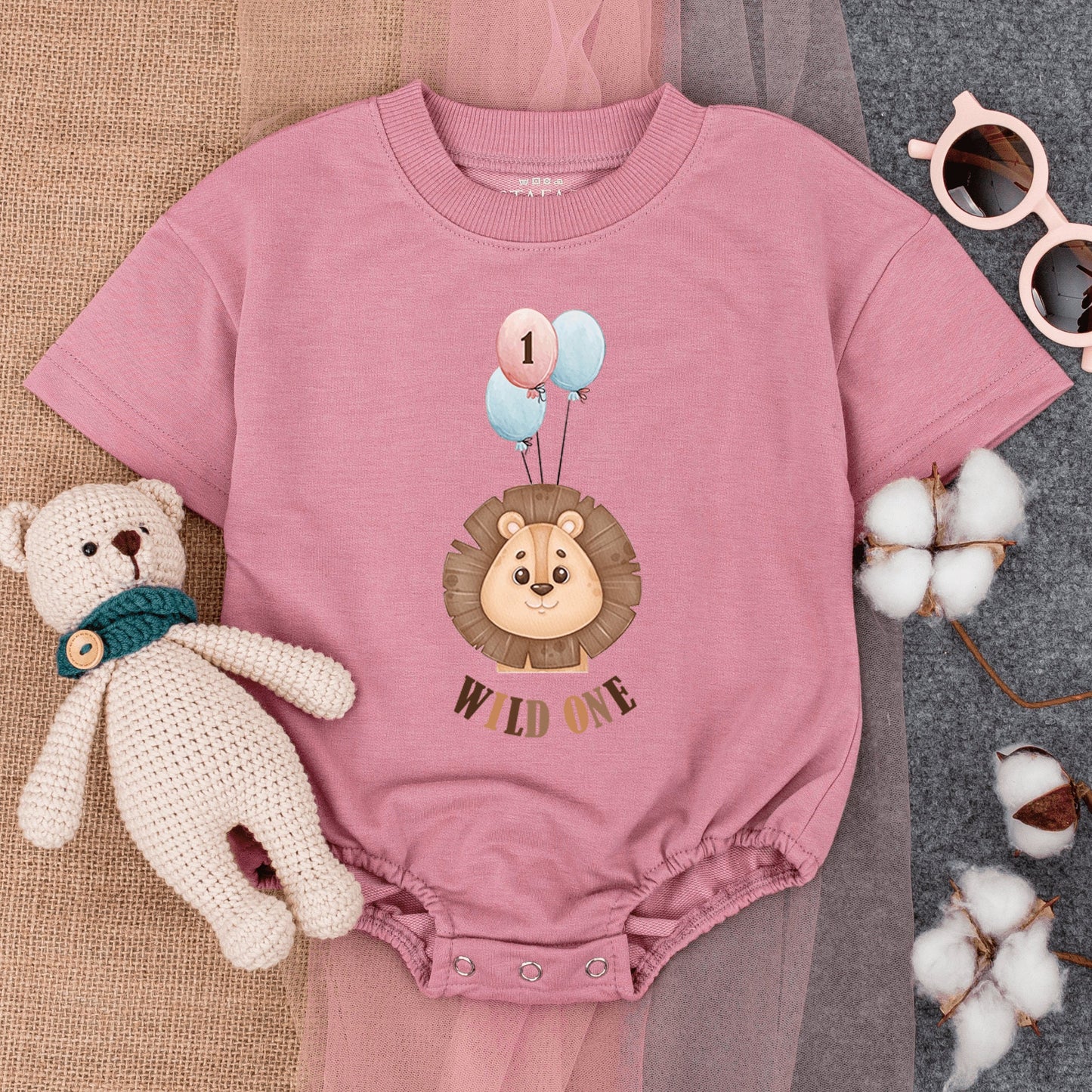 Wild One Birthday Romper - Infant Bodysuit for First Party Fun