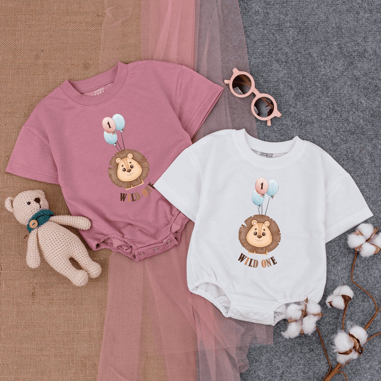 Wild One Birthday Romper - Infant Bodysuit for First Party Fun