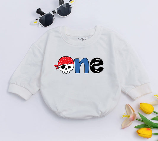 1st Birthday Pirate Baby Romper – Personalized Infant Bodysuit Gift