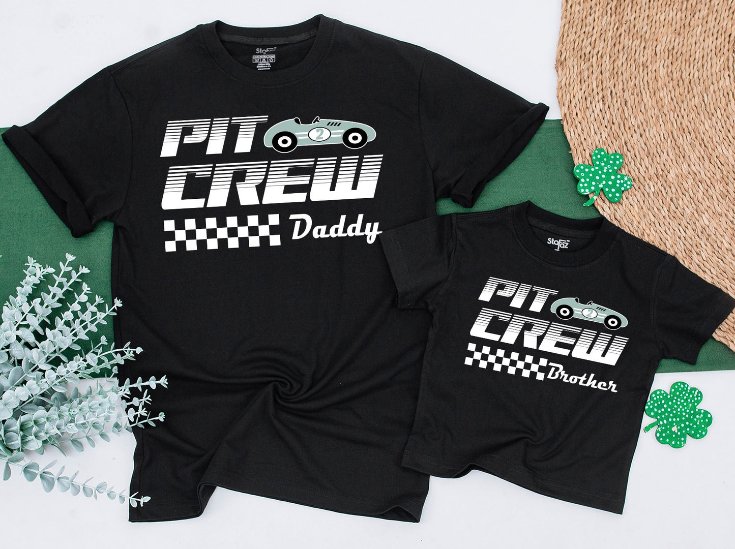 Race Car Birthday Shirt Set, 2 Fast Family Matching Outfit, Mommy & Me