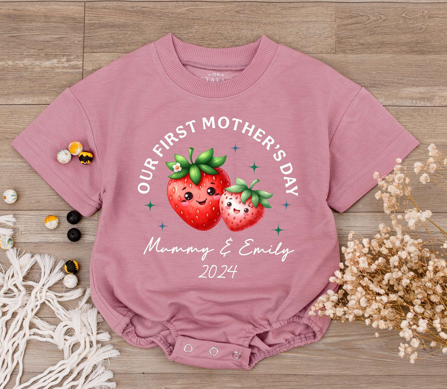 Mommy & Me Retro Romper: 1st Mother’s Day & Birthday Outfit Gift