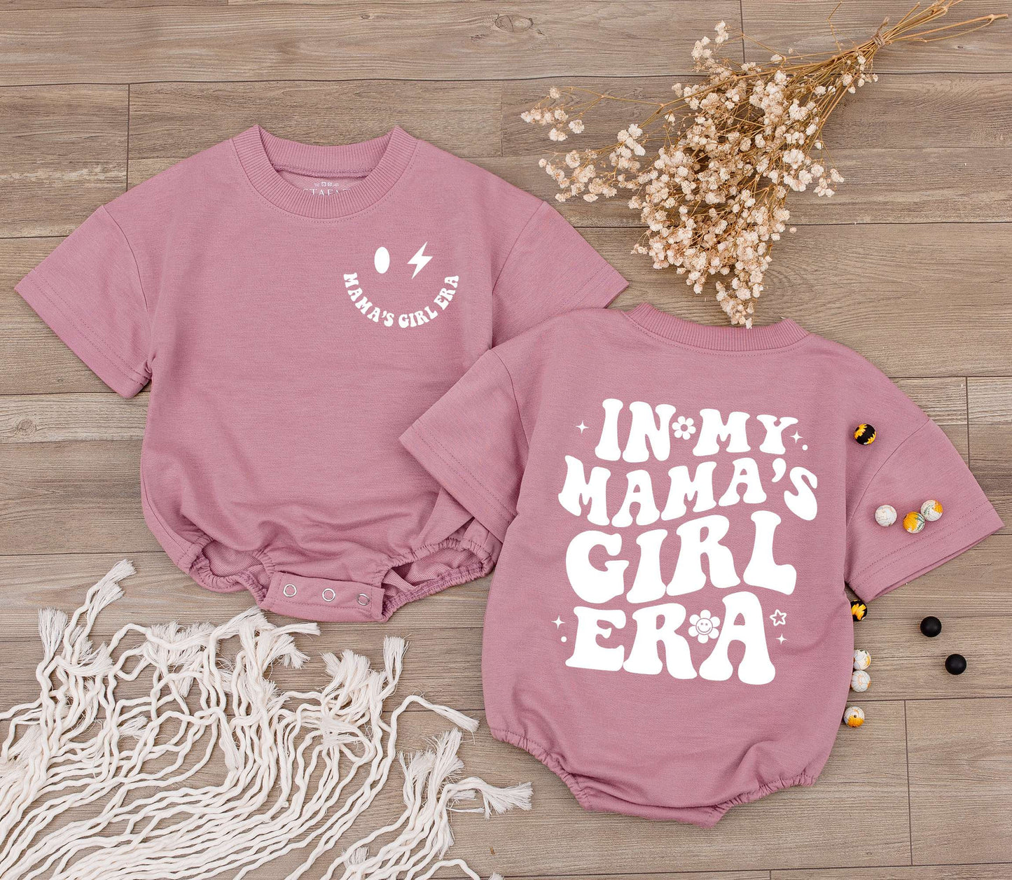 In My Mama's Girl Era Newborn Baby Girl Romper Bodysuit Sweet Baby Shower Gift Daughter From Mom Pregnancy Announcement Soft Cotton Outfit