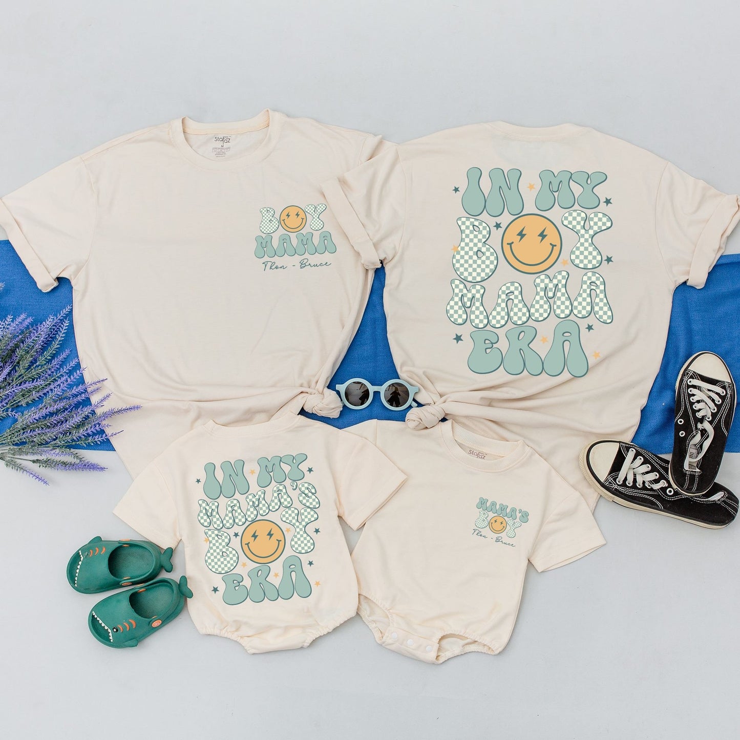 Matching Retro Boy Mama and Son Shirts In My Mama's Boy Era Vintage Graphic Tee Comfortable Mother's Day Gift for New Mom of Boys