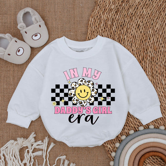 My Daddy's Girl Era Baby Romper Daddy and Me Bodysuit Outfit Cute Infant Girl Clothes Gift Comfortable Soft Cotton Baby Shower