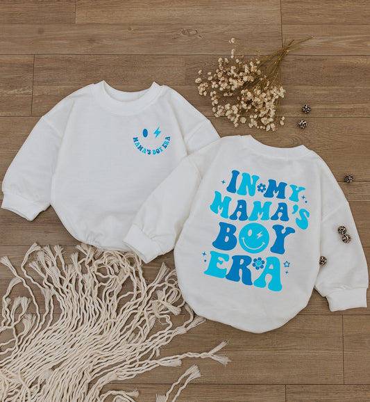 In My Mama's Boy Era Baby Romper Newborn Bodysuit, Matching Family Gift, Pregnancy Announcement Outfit, Baby Shower Gift, First Birthday
