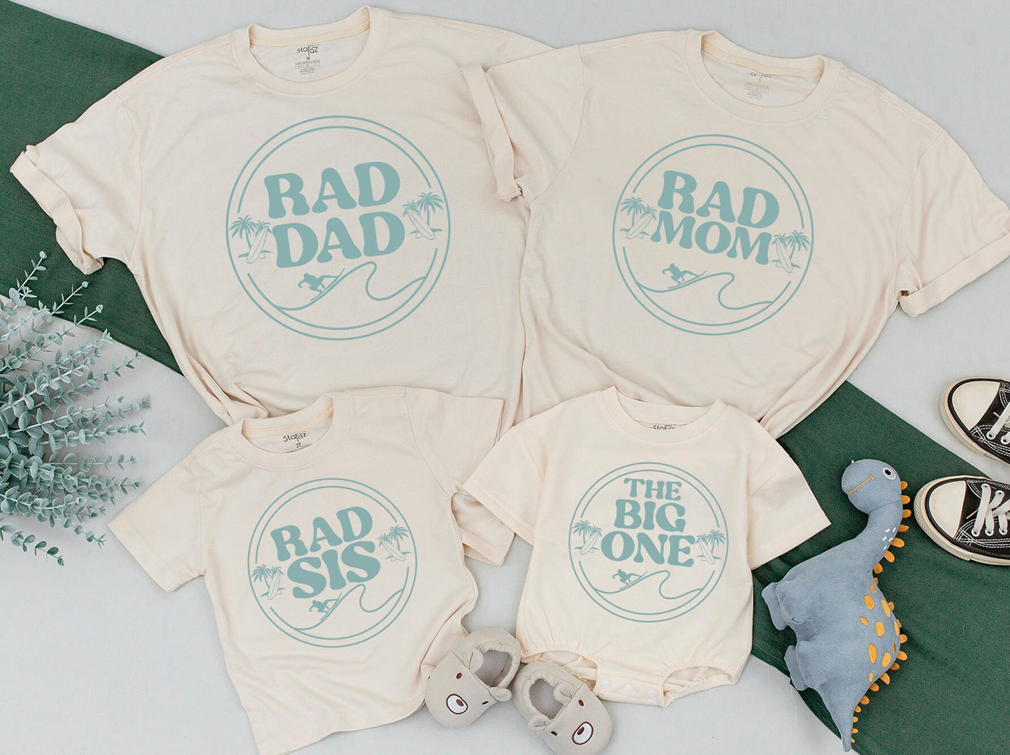 The Big One Surf Birthday Shirt for Toddler Boy 1st Birthday Party Outfit Mommy and Me Surfer Surfs Up Catch A Wave Apparel
