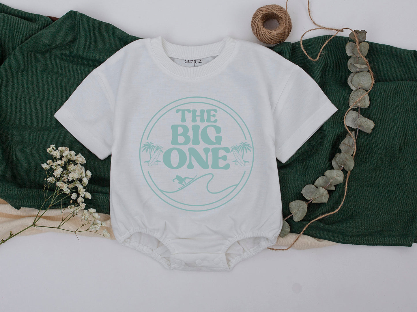 The Big One Surf Birthday Shirt for Toddler Boy 1st Birthday Party Outfit Mommy and Me Surfer Surfs Up Catch A Wave Apparel