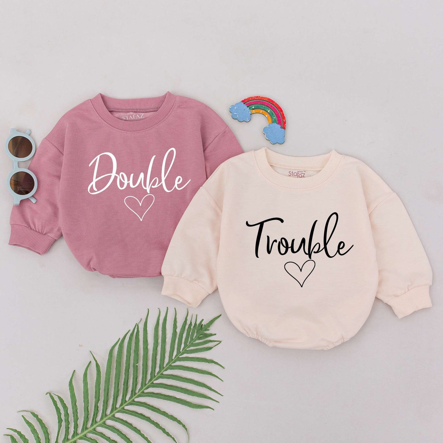 Twin Romper Set: Best Friends Bodysuit for Newborns and Baby Gifts
