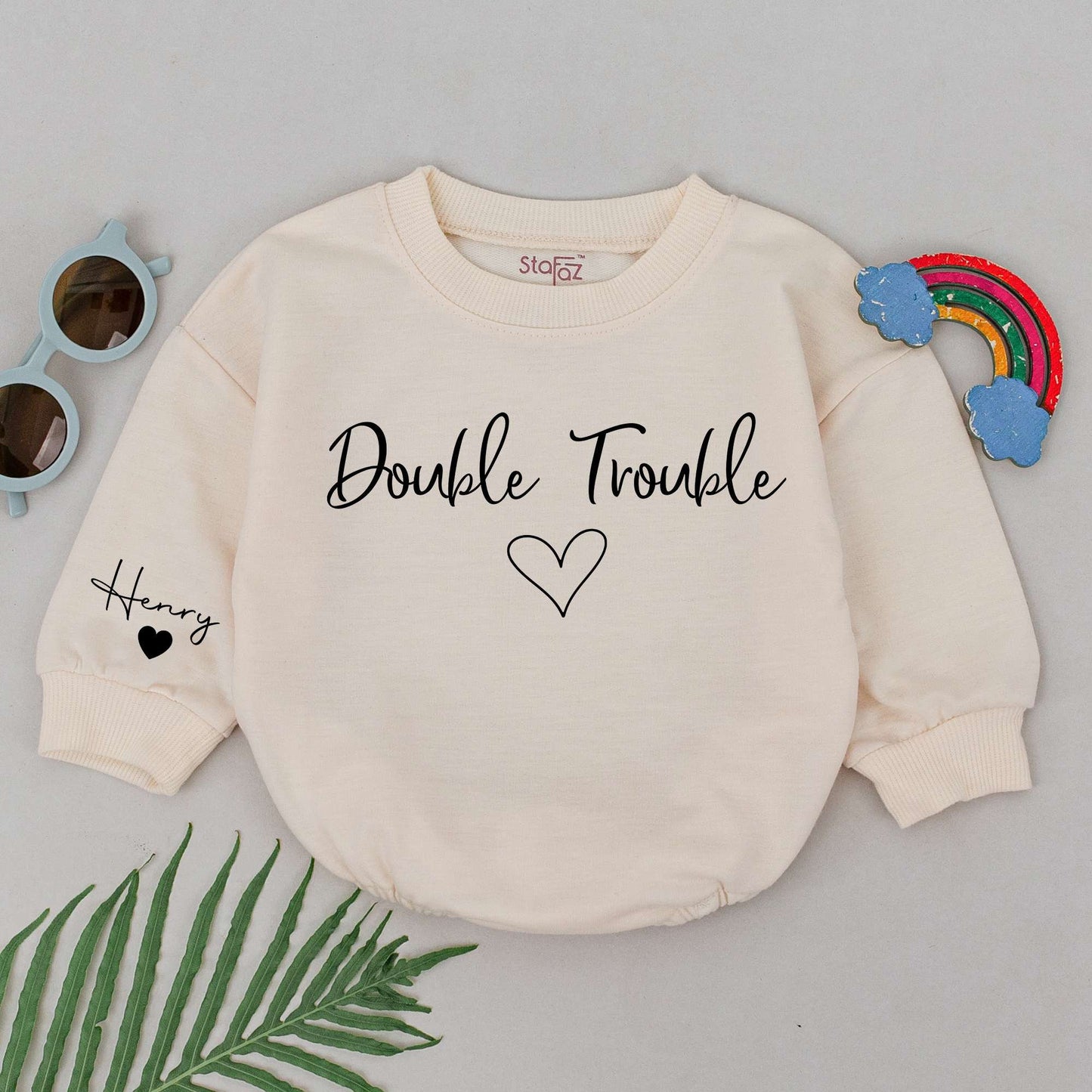 Twin Romper Set: Womb Mates Besties Outfit, Baby Shower Gift