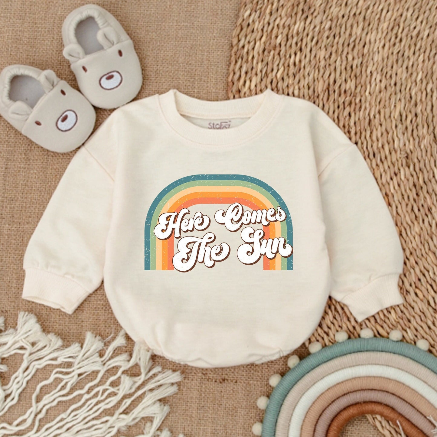 Groovy Baby Bodysuit - Retro 1st Birthday Outfit for Girls