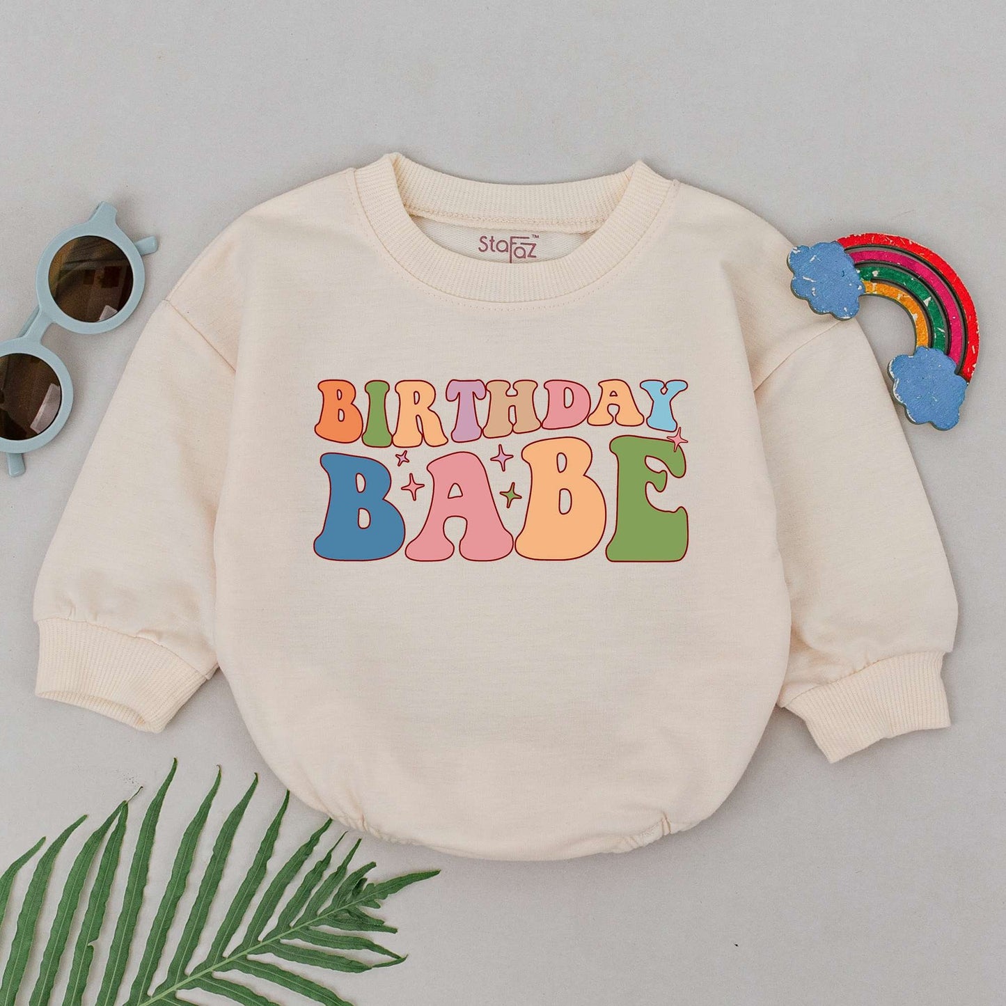 First Birthday Baby Girl Outfit – Custom Name Romper Gift Set