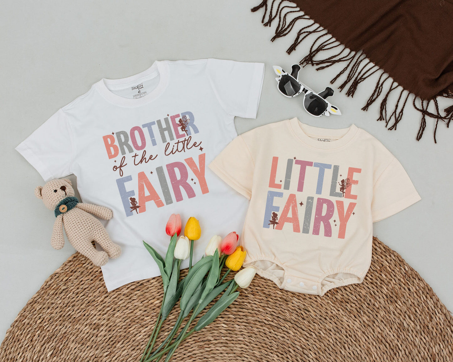 Fairy Birthday Matching Family Shirts Magical Party Outfit Mommy and Me Tees Custom Family Birthday Clothes, Enchanted Celebration Gifts Cotton Soft