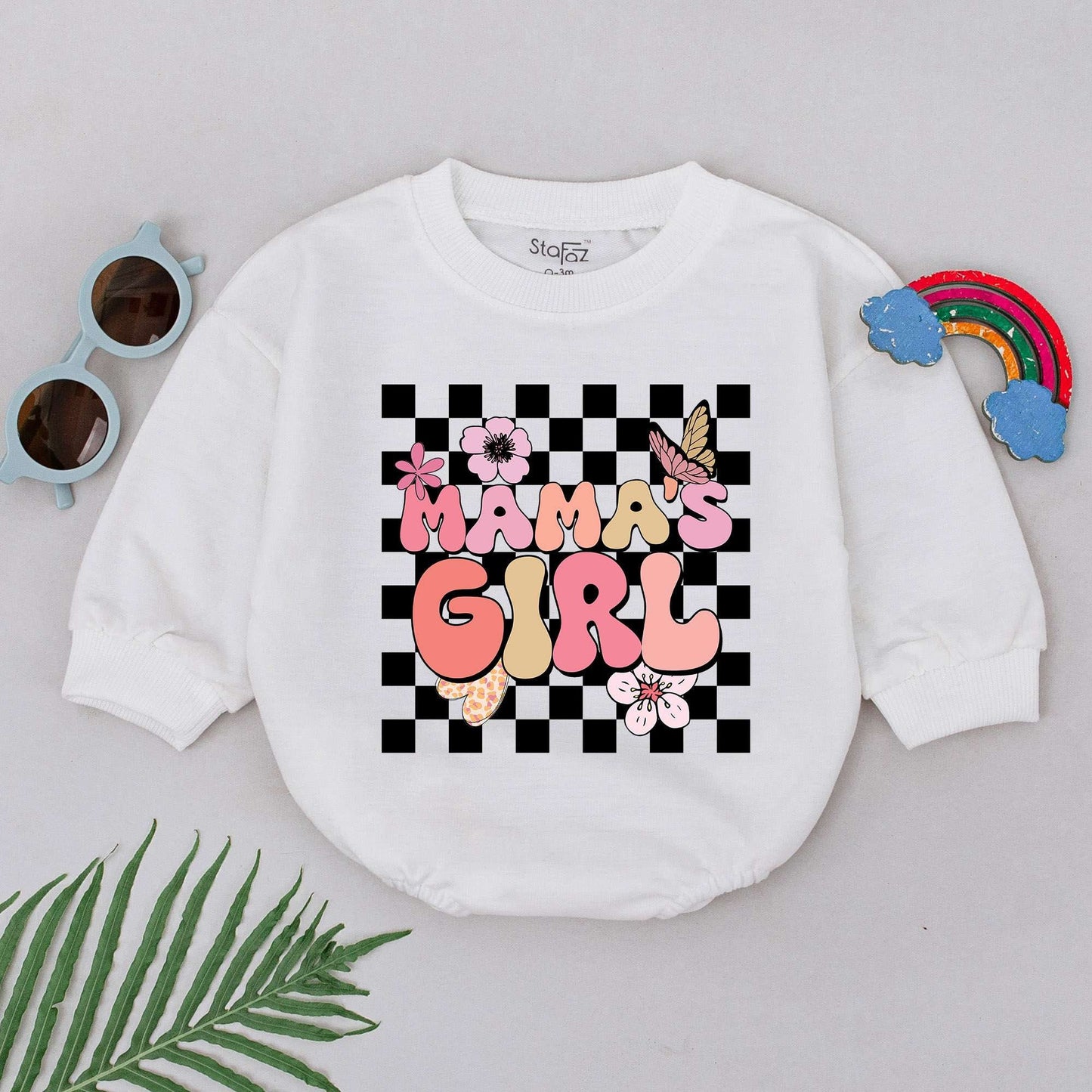 Mama's Girl Romper: Retro Baby Outfit, Perfect Mother’s Day Gift