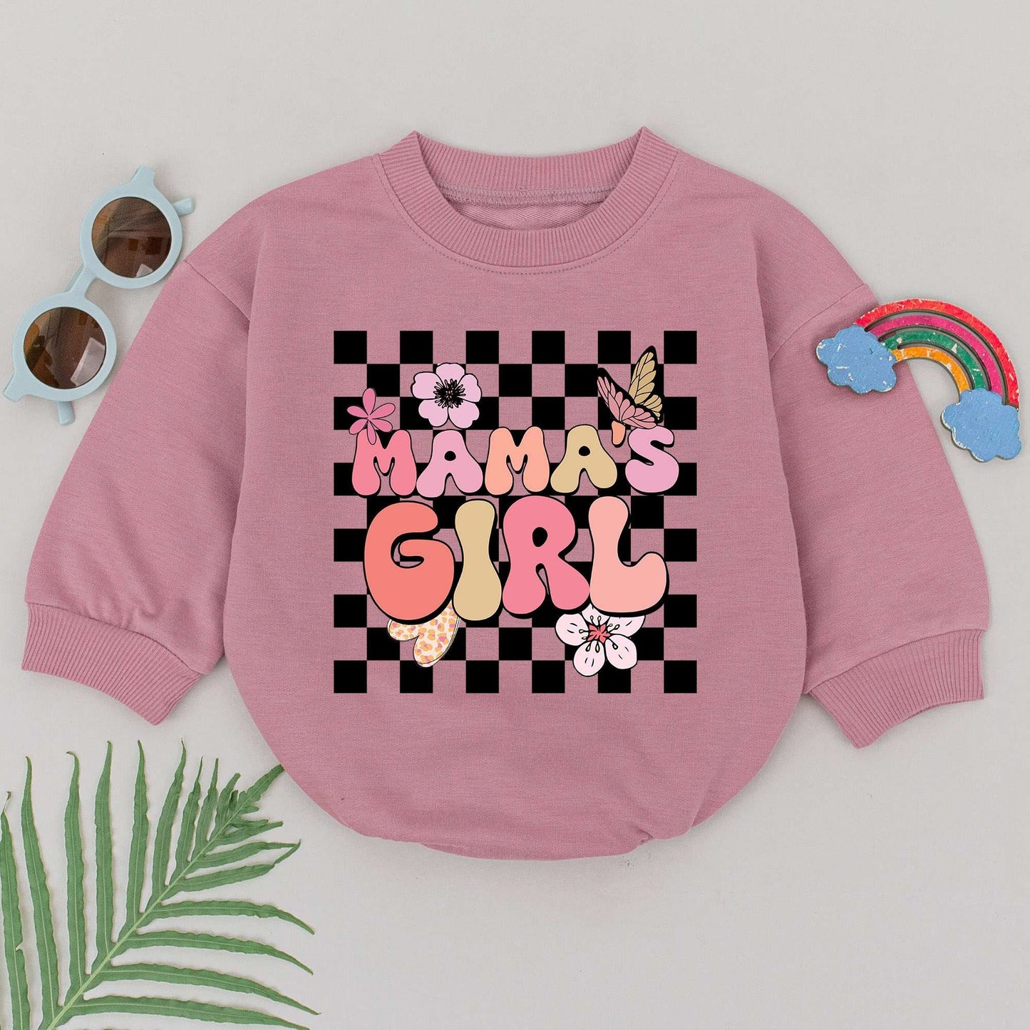 Mama's Girl Romper: Retro Baby Outfit, Perfect Mother’s Day Gift