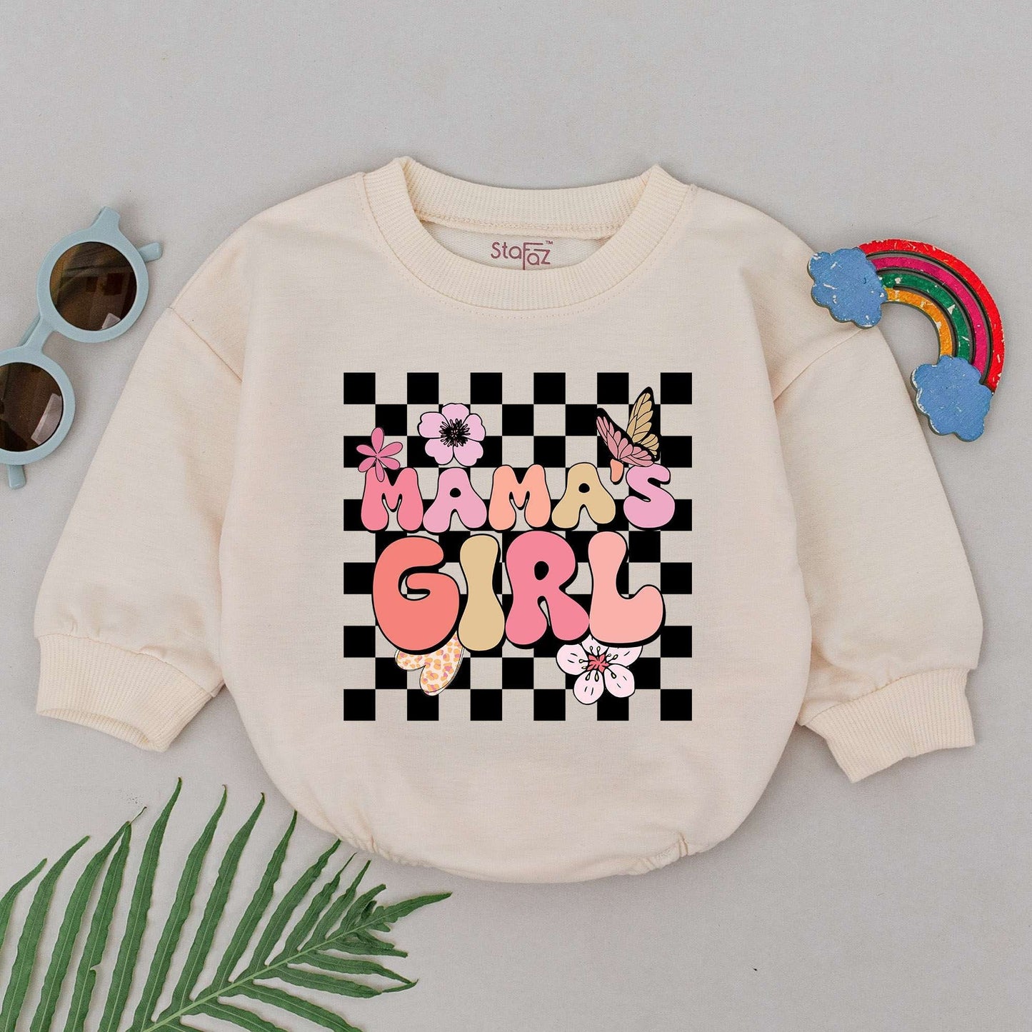 Mama's Girl Romper: Retro Baby Outfit, Perfect Mother’s Day Gift