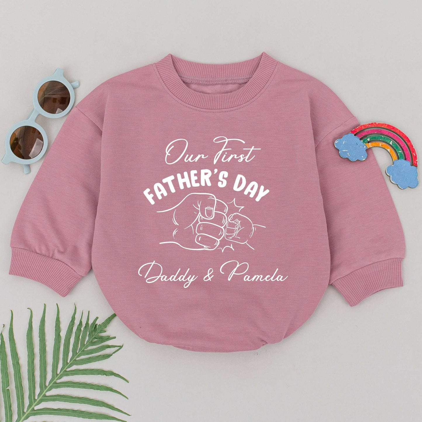 First Father's Day Baby Romper: Cute Newborn Outfit for Girls & Boys