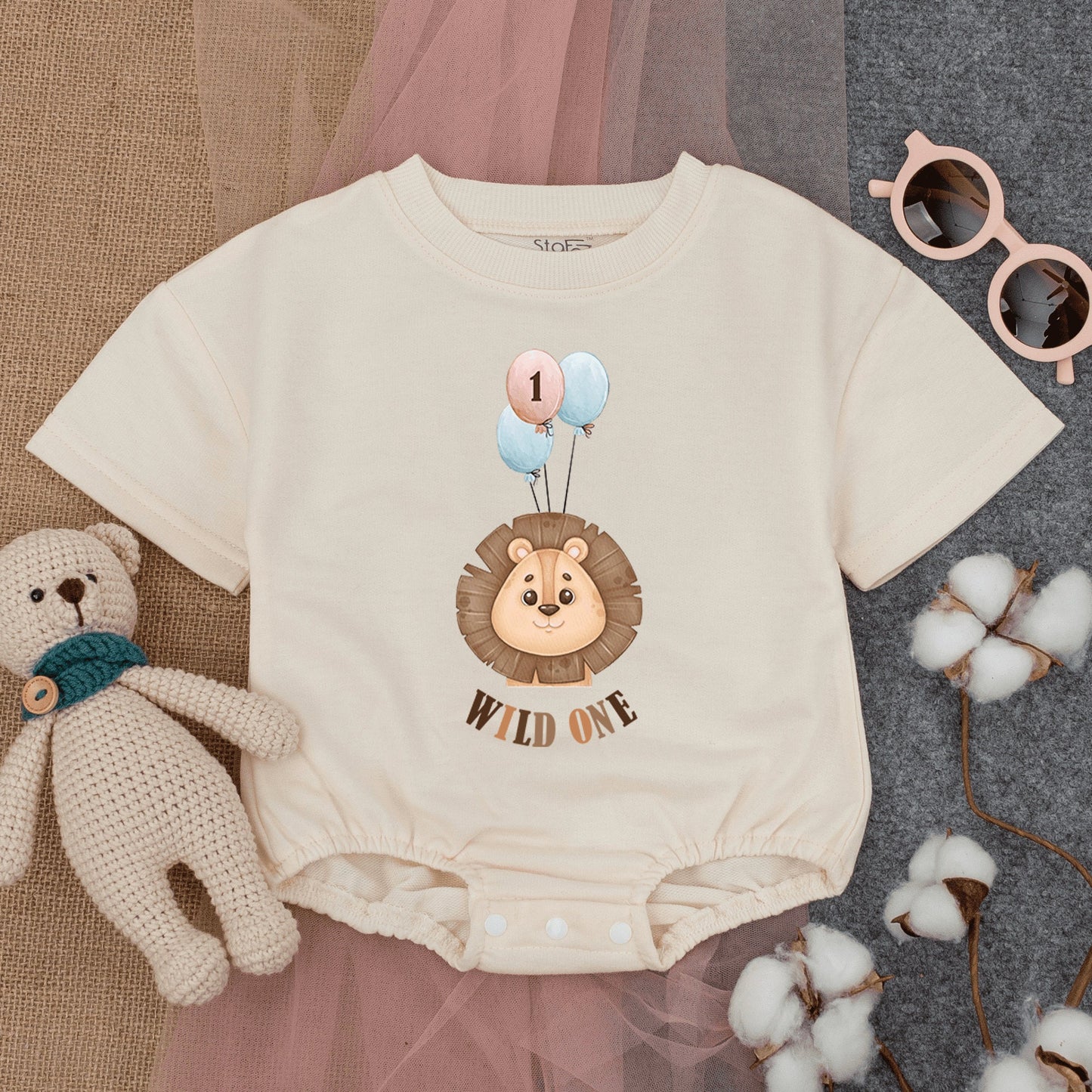 Wild One Birthday Romper - Infant Bodysuit for First Party Fun