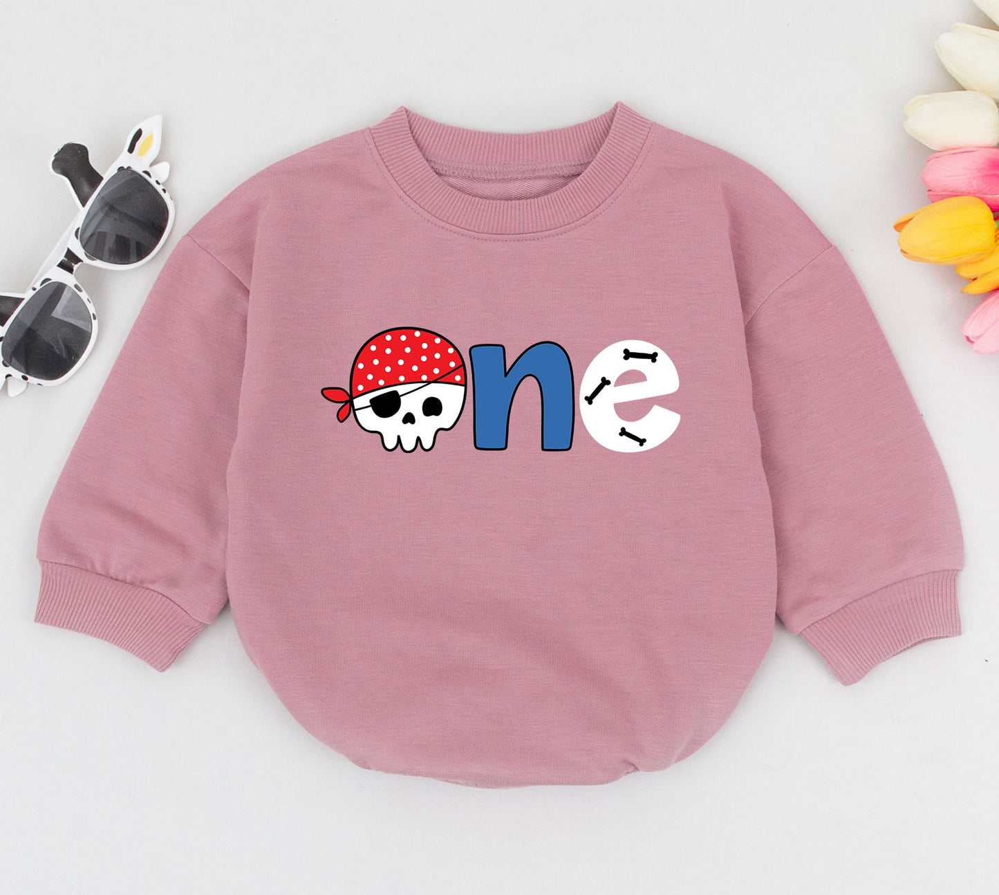 1st Birthday Pirate Baby Romper – Personalized Infant Bodysuit Gift