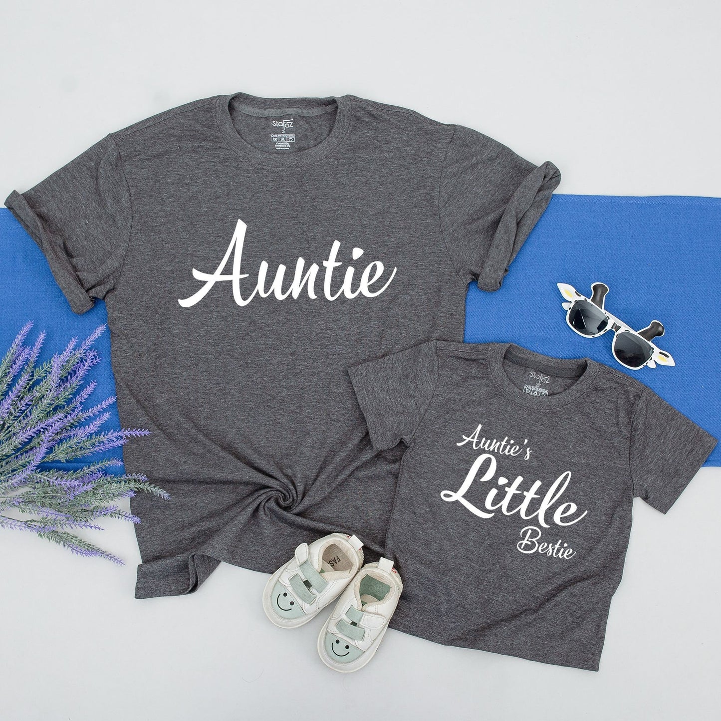 Auntie & Little Bestie Custom Shirts: Perfect Aunt & Kid Gift Set