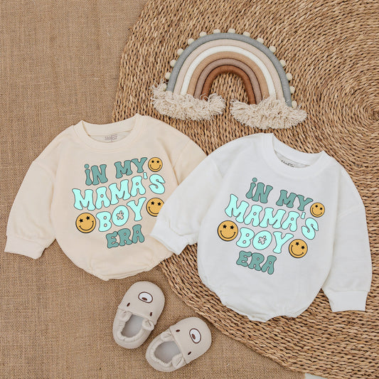 My Mama's Boy Era Romper Sweet Baby Boy Outfit Gift for Newborn Infant Soft Cotton Comfortable Daywear Celebrating Mom's Love
