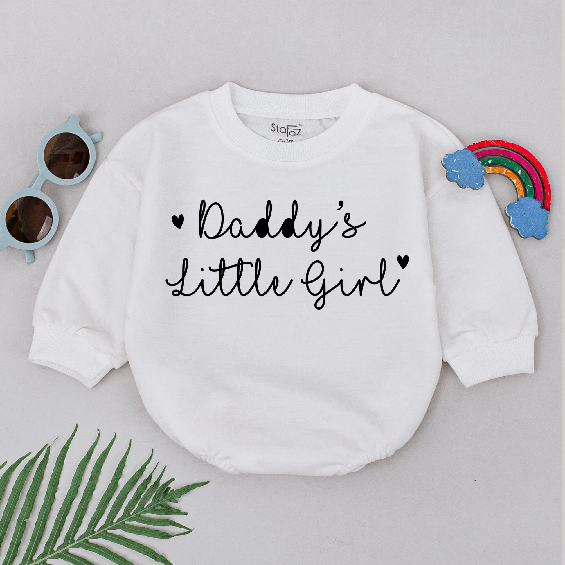 Adorable Daddy's Little Girl Romper Soft Cotton Baby Girl Outfit Perfect Father's Day Gift Newborn Daughter Present Comfortable Summer Shower Keepsake Attire