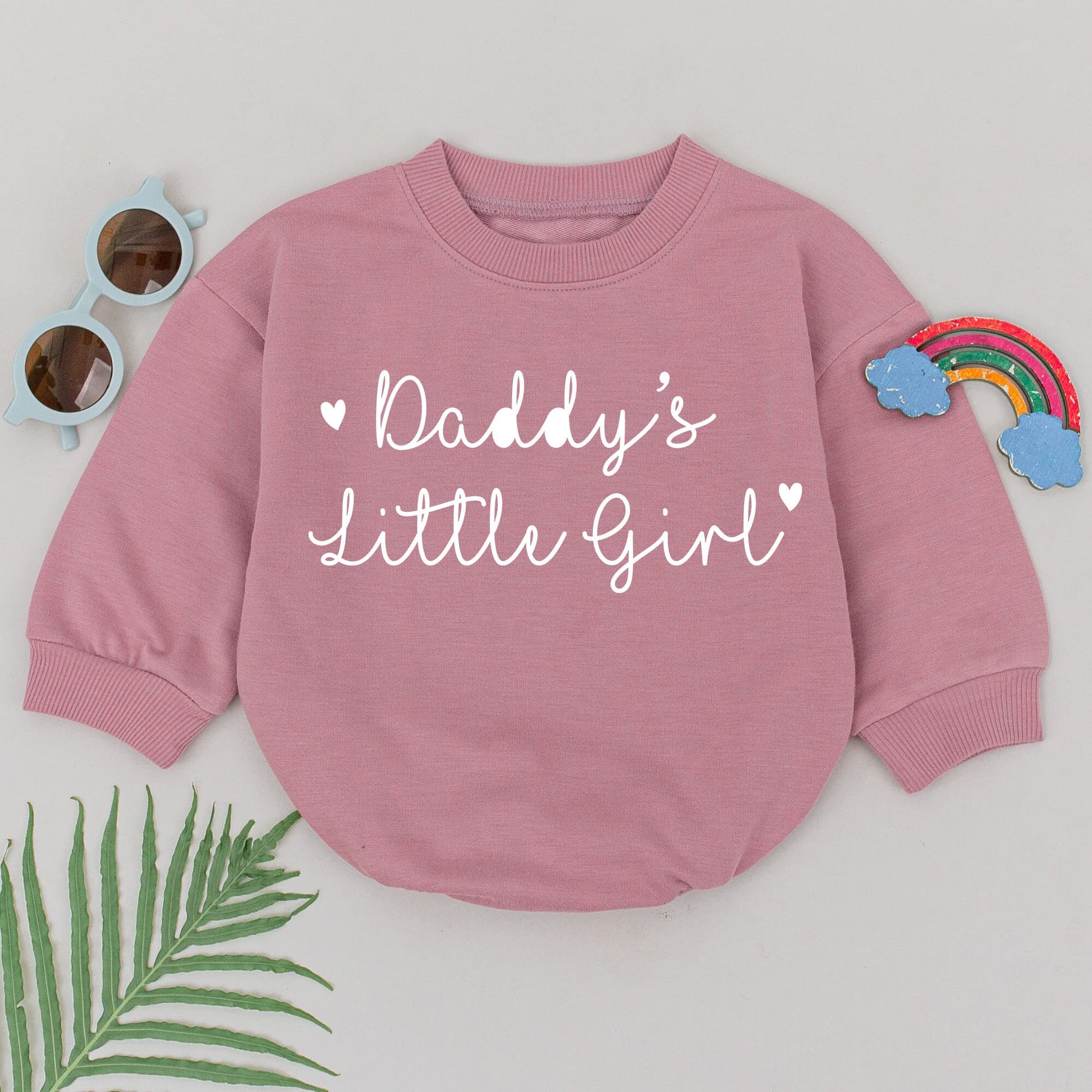 Adorable Daddy's Little Girl Romper Soft Cotton Baby Girl Outfit Perfect Father's Day Gift Newborn Daughter Present Comfortable Summer Shower Keepsake Attire