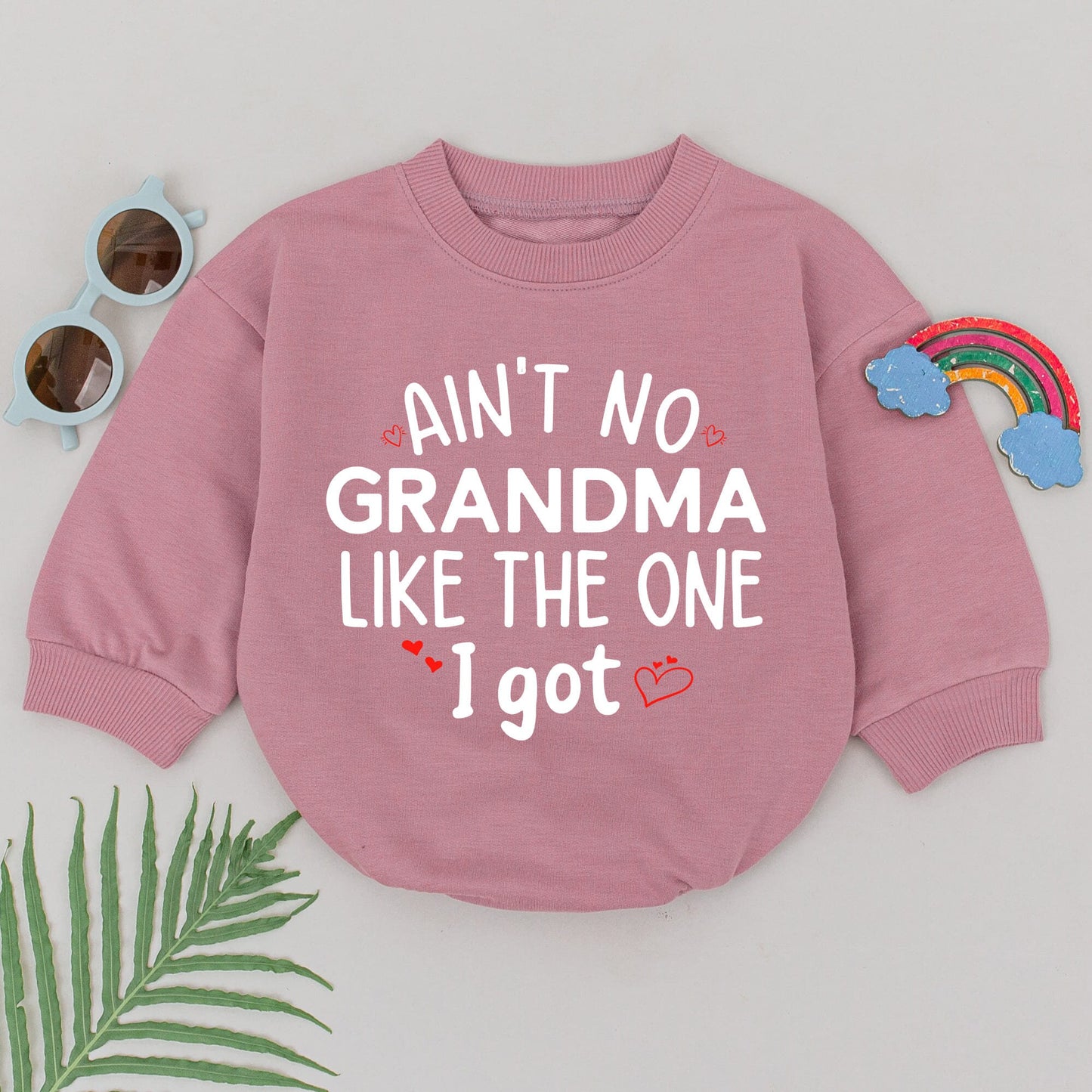 Ain't No Grandma Like The One I Got Baby Romper Newborn Gift Mother's Day Announcement Outfit for Boys Girls, Soft Cotton Comfortable Wear